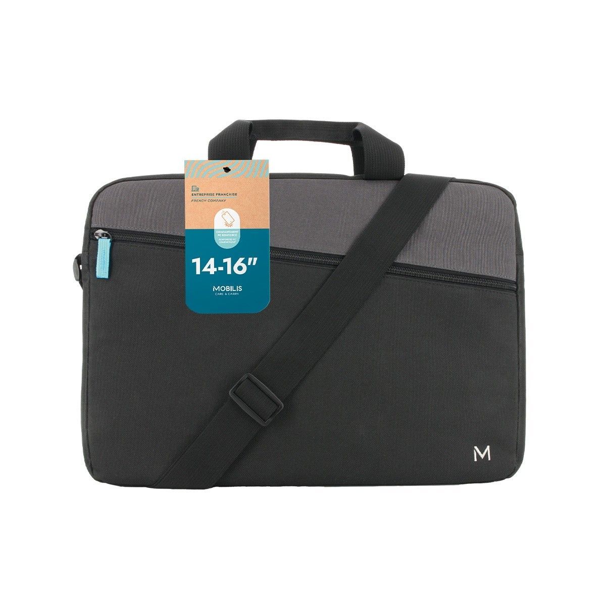 Mobilis The One Essential 40,6 cm (16") Valigetta ventiquattrore Nero, Grigio [003083]