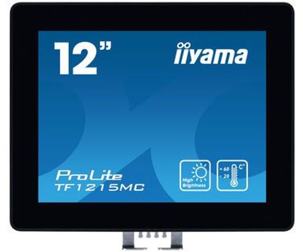 iiyama TF1215MC-B1 Monitor PC 30,7 cm (12.1") 1024 x 768 Pixel LCD Touch screen Nero [TF1215MC-B1]