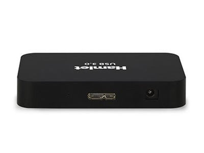 Hamlet Hub Usb 3.0 a 4 porte 5 Gbps con alimentatore [XHUB430BKPW]
