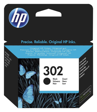 HP 302 BLACK INK CARTRIDGE [F6U66AE#UUS]