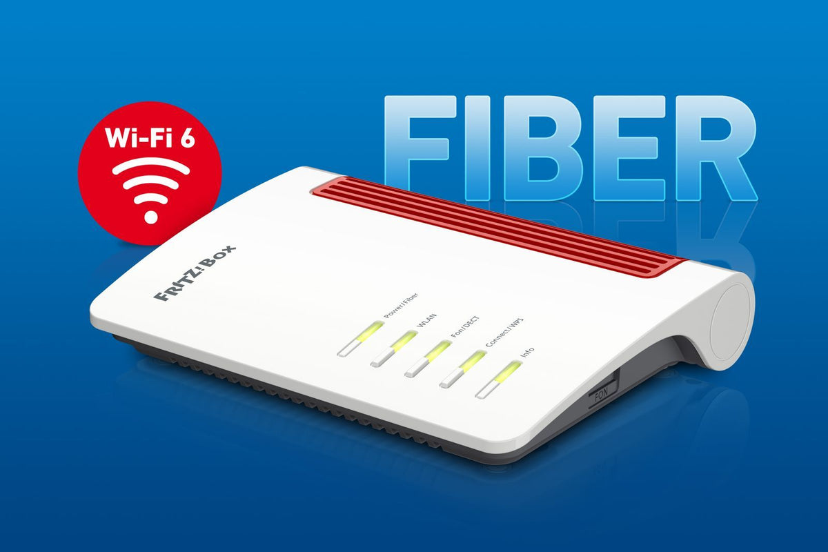 Box FRITZ! 5530 Fiber AON router wireless Gigabit Ethernet Dual-band (2.4 GHz/5 GHz) Bianco [20002937]
