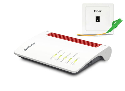 Box FRITZ! 5530 Fiber AON router wireless Gigabit Ethernet Dual-band (2.4 GHz/5 GHz) Bianco [20002937]