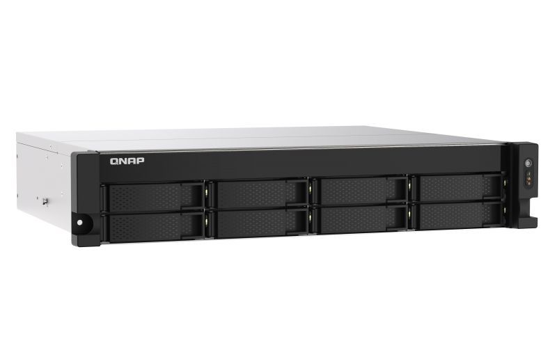 QNAP TS-873AEU-4G server NAS e di archiviazione Armadio (2U) Ryzen Embedded V1500B 4 GB DDR4 QuTS hero Nero [TS-873AEU-4G]