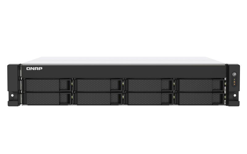 QNAP TS-873AEU-4G server NAS e di archiviazione Armadio (2U) Ryzen Embedded V1500B 4 GB DDR4 0 TB QuTS hero Nero [TS-873AEU-4G]