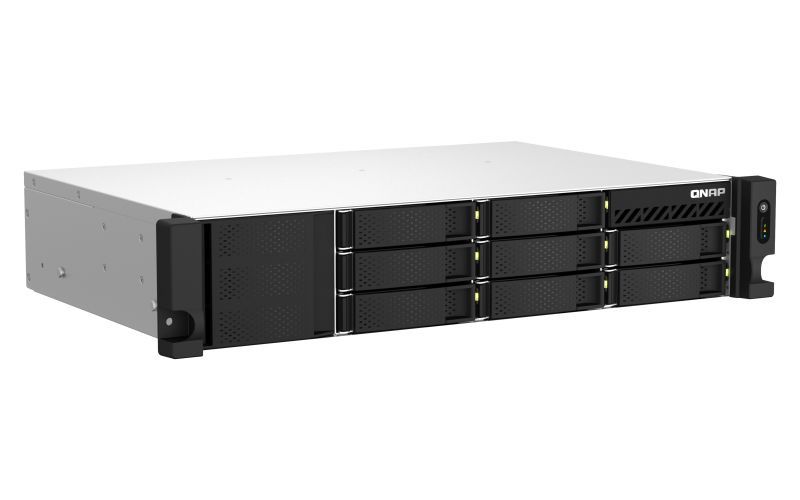 QNAP TS-873AEU-4G server NAS e di archiviazione Armadio (2U) Ryzen Embedded V1500B 4 GB DDR4 0 TB QuTS hero Nero [TS-873AEU-4G]