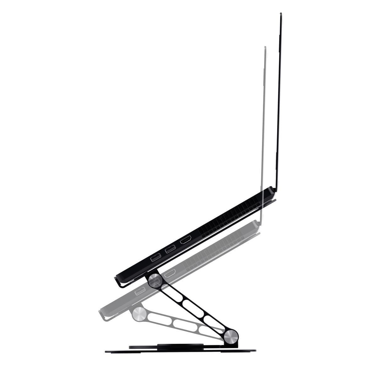 Trust Zeff Sopralzo per laptop in metallo - Nero [25482]