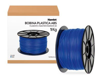 Hamlet Bobina di filamento per stampanti 3D 3DX100 in ABS Blu da 1kg [HP3DXROLBL]