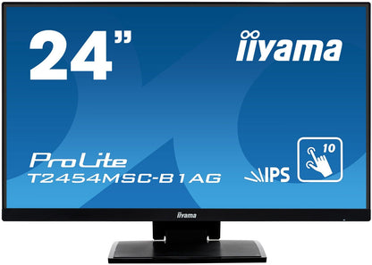 iiyama ProLite T2454MSC-B1AG Monitor PC 60,5 cm (23.8") 1920 x 1080 Pixel Full HD LED Touch screen Multi utente Nero [T2454MSC-B1AG] - ITPartners