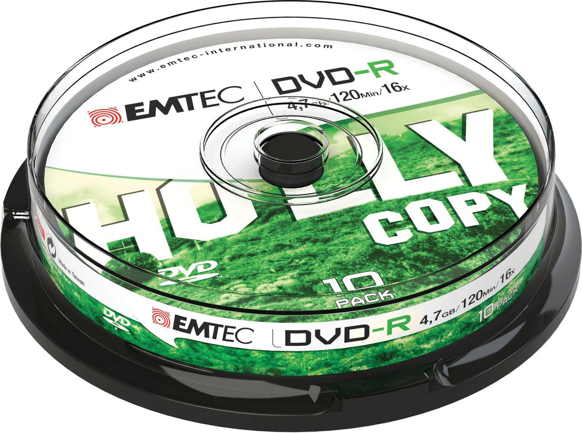 Emtec ECOVR471016CB DVD vergine 4,7 GB DVD-R 10 pz [ECOVR471016CB]