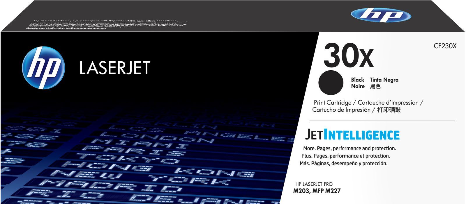 HP Cartuccia toner nero originale ad alta capacità LaserJet 30X [CF230X]