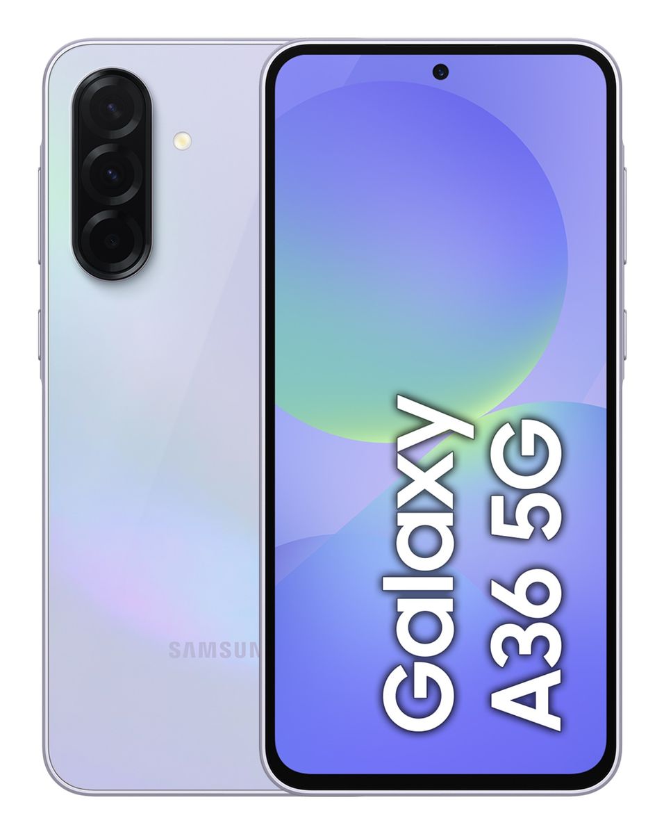 Samsung Galaxy A36 5G, Smartphone con Funzioni intelligenti, Display Super AMOLED 6.7, 6GB RAM, 128GB, Camera 50MP, Batteria 5.000 mAh, IP67, Awesome Lavender [SM-A366BLVBEUE]