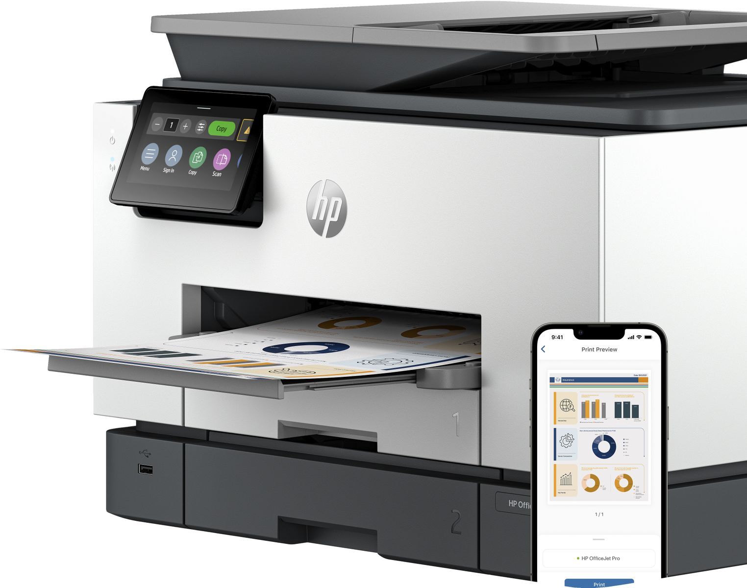 HP OfficeJet Pro Stampante multifunzione 9130b [4U561B#629]