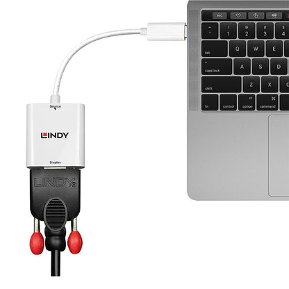 Lindy 43355 cavo e adattatore video USB tipo-C VGA (D-Sub) Bianco [LINDY43355]