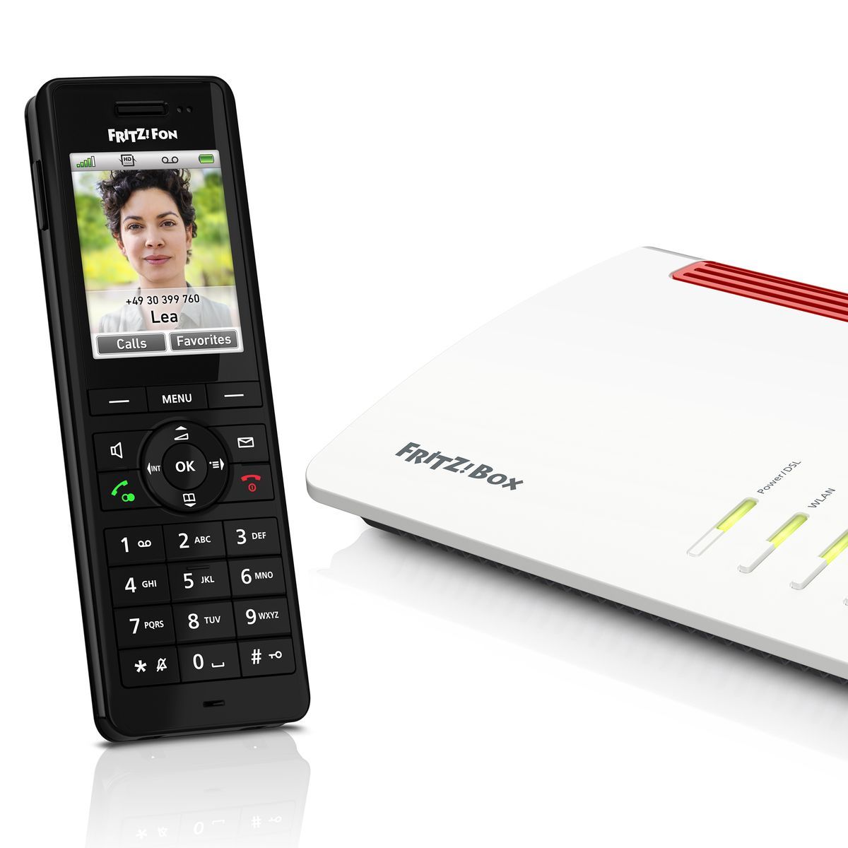FRITZ!Fon X6 INT Telefono DECT Identificatore di chiamata Nero [20003009]