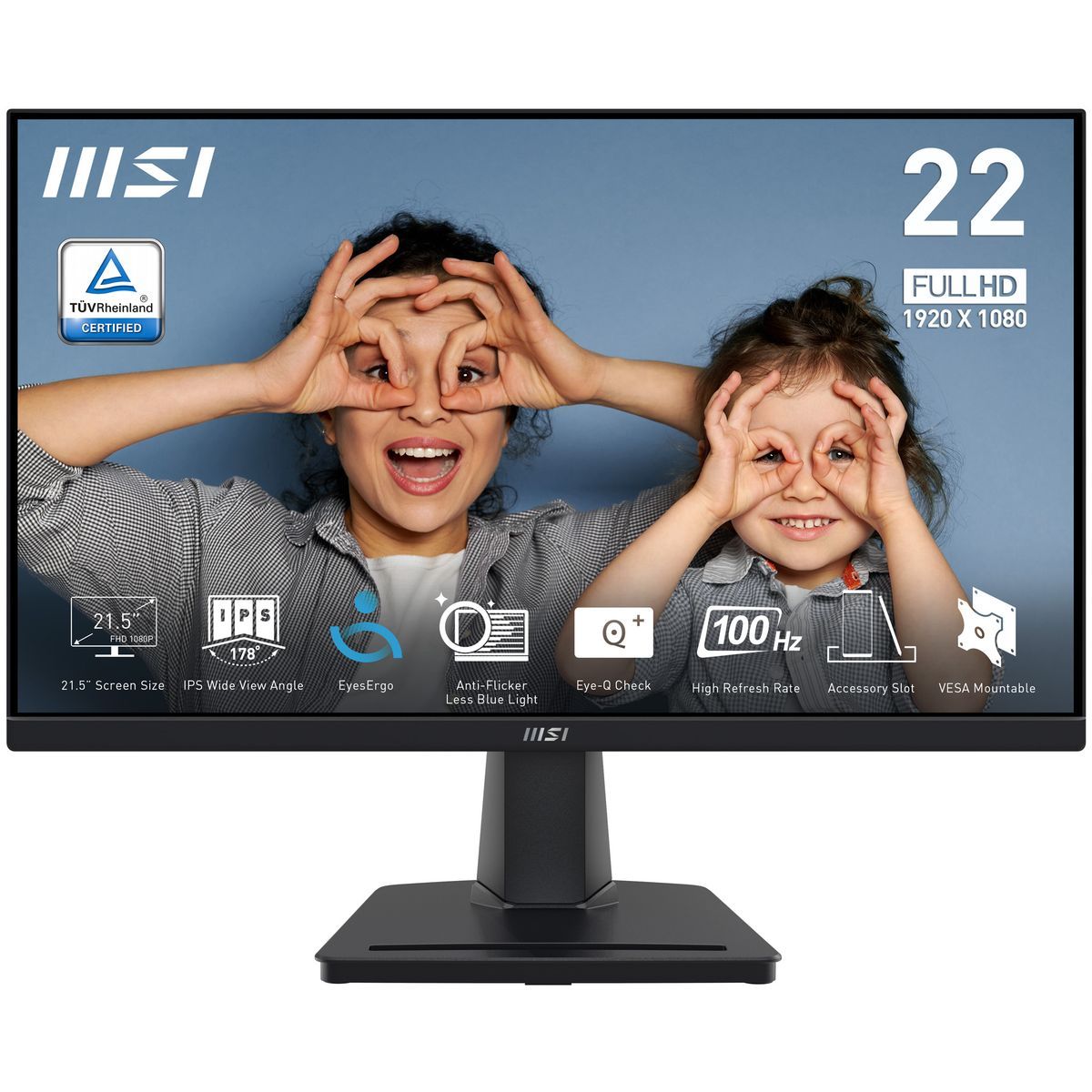MSI PRO MP225 Monitor PC 54,6 cm (21.5") 1920 x 1080 Pixel Full HD LED Nero [PROMP225]