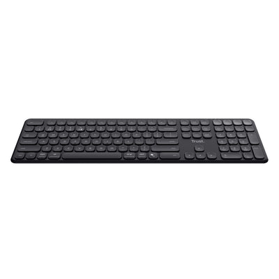 Trust Vaiya tastiera Universale USB + RF Wireless + Bluetooth Italiano Nero [25633]