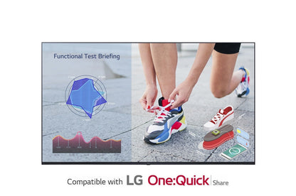 LG 65UL3J-E Pannello piatto per segnaletica digitale 165,1 cm (65") LCD Wi-Fi 400 cd/m 4K Ultra HD Blu Processore integrato WebOS 16/7 [65UL3J-E.AEU]