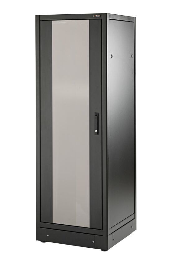 RACK 42U 600x800 H.1957 Porta Vetro Nero [ITR-309063-SZ]