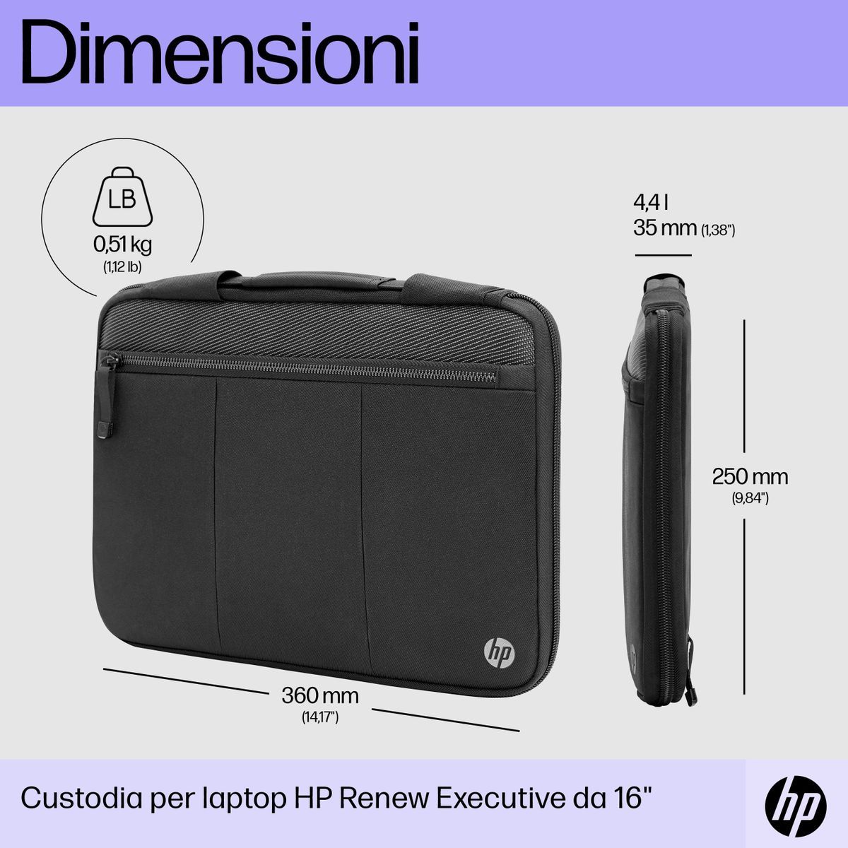 HP Custodia per laptop Renew Executive da 14" [6B8Y3AA]