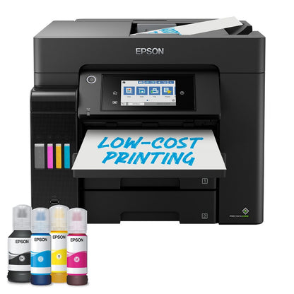 EPSON MULTIF. INK A4 COLORE, ECOTANK ET-5855, 25PPM, FRONTE/RETRO, ADF, USB/LAN/WIFI, 4 IN 1 [C11CJ29406]
