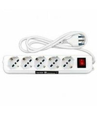 IGLOO MULTIPRESA 5 USCITE 2500 W 16 A WHITE [MS-08W_NEW]