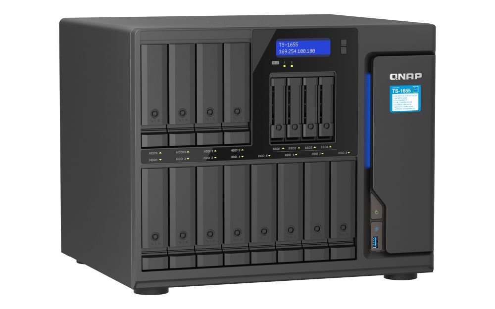 QNAP TS-1655 NAS Tower Collegamento ethernet LAN Nero C5125 [TS-1655-8G]