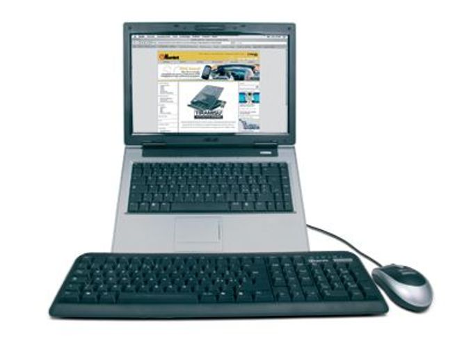 Hamlet Kit Tiramisù piattaforma per Notebook con tastiera e mouse usb [XTMS100KM]