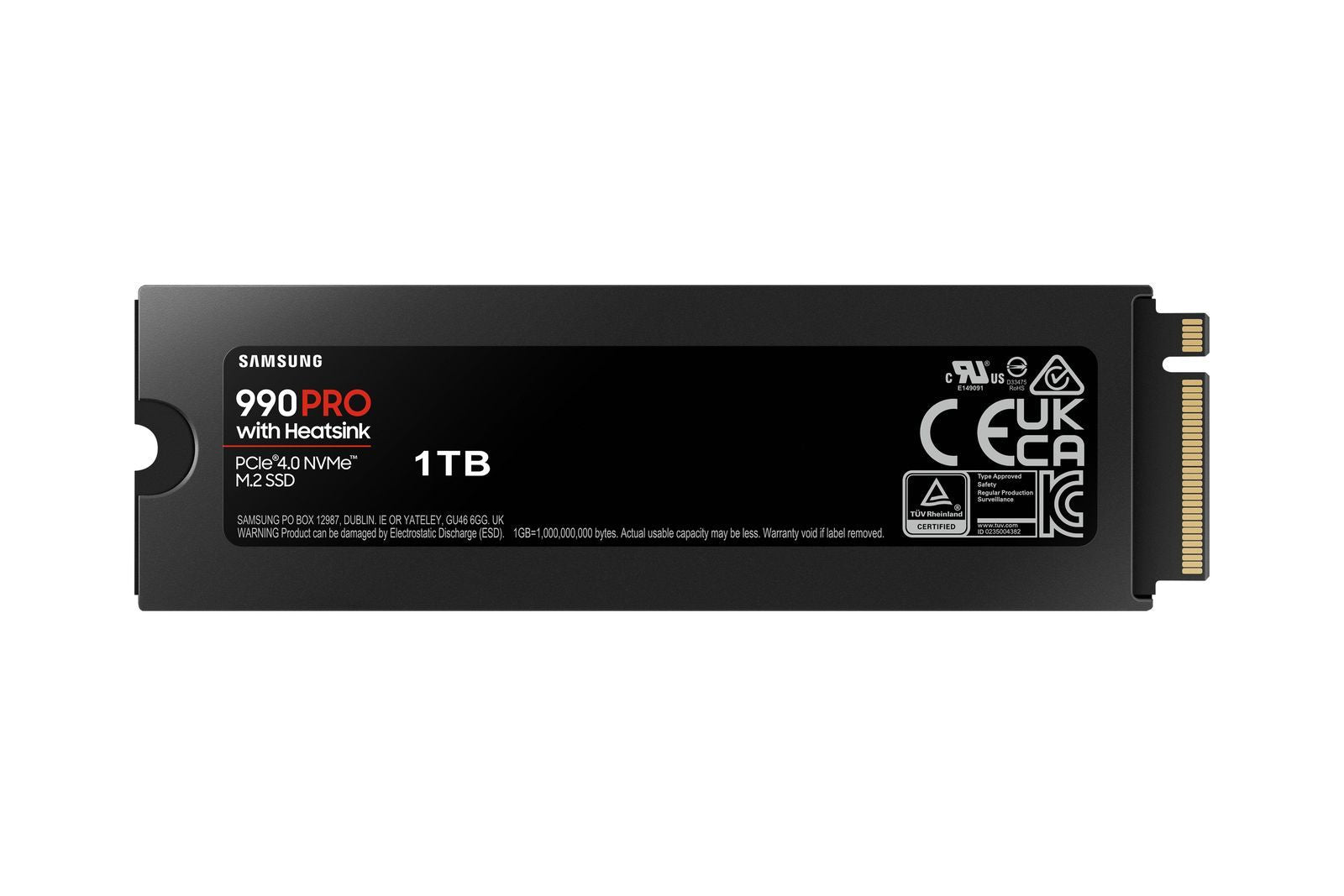 Samsung 990 PRO NVMe 1TB con Dissipatore di calore, SSD interno [MZ-V9P1T0GW]