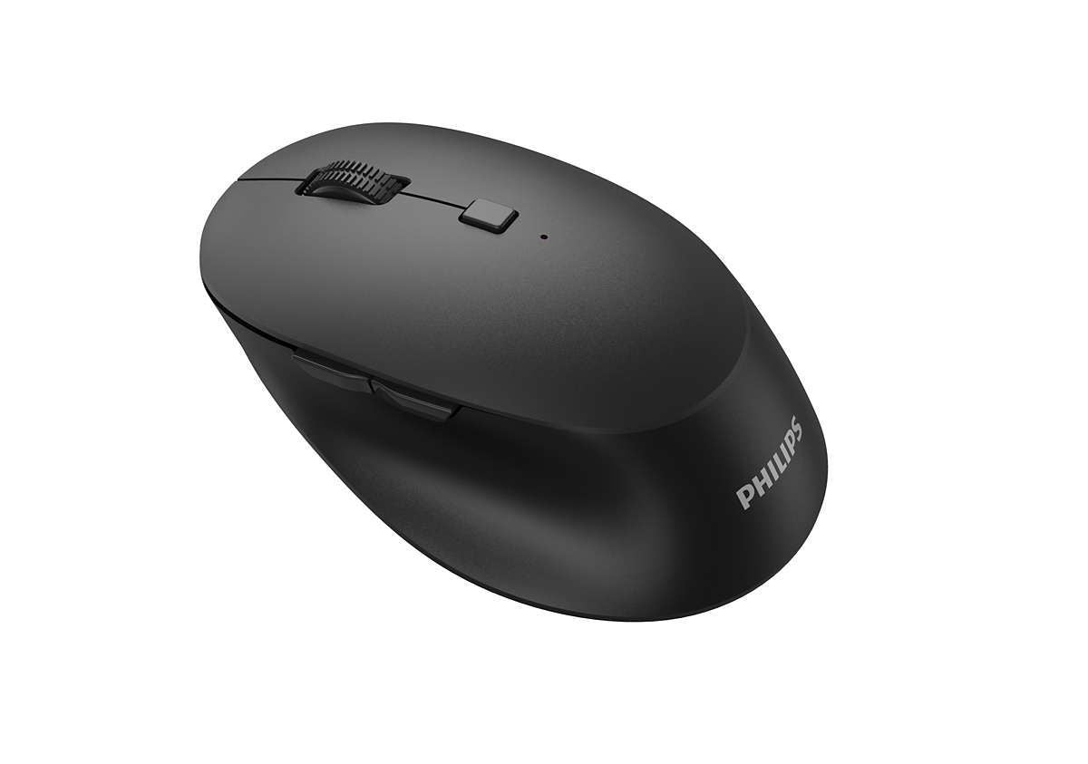 Philips SPK7607B/00 mouse Ufficio Mano destra RF senza fili + Bluetooth Ottico 3200 DPI [SPK7607B/00]