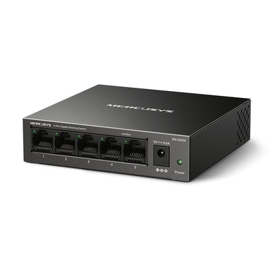 Mercusys MS105GS switch di rete Non gestito Gigabit Ethernet (10/100/1000) Nero [MS105GS]