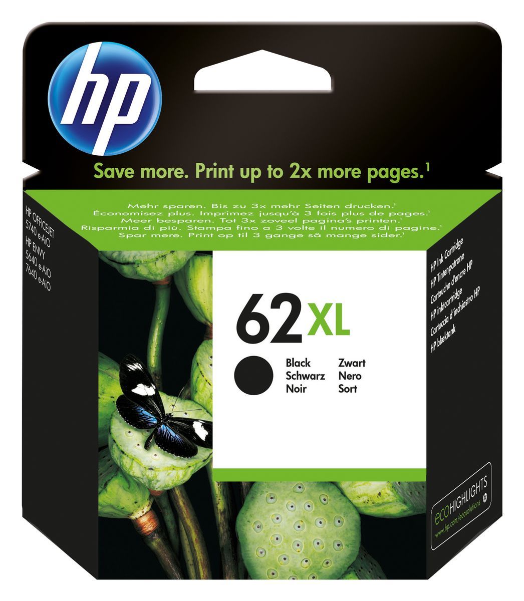 HP 62XL BLACK INK CARTRIDGE [C2P05AE#UUS]