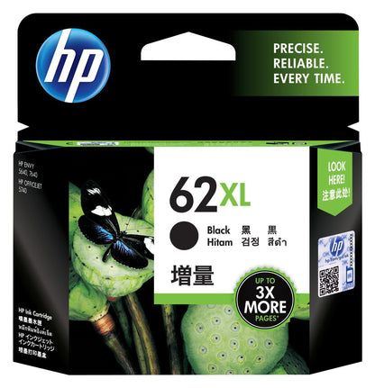 HP 62XL BLACK INK CARTRIDGE [C2P05AE#UUS]