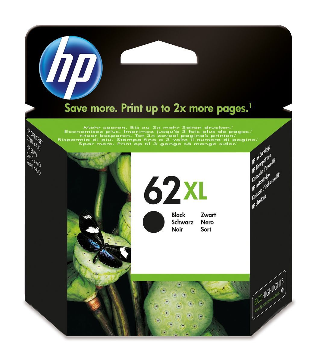 HP 62XL BLACK INK CARTRIDGE [C2P05AE#UUS]
