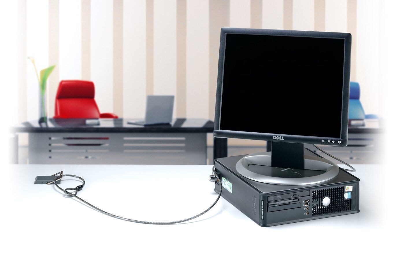 Kensington Punto di ancoraggio per cavo da montare su scrivania [K64613WW]