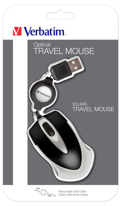 Verbatim Mouse ottico da viaggio Go Mini - Nero [49020]