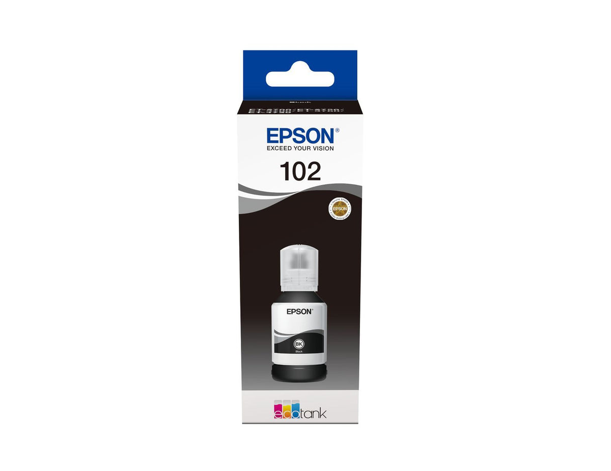 Epson 102 EcoTank Pigment Black ink bottle [C13T03R140]