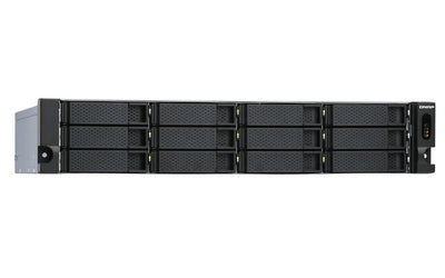 QNAP TL-R1200S-RP contenitore di unità di archiviazione Box esterno HDD/SSD Nero, Grigio 2.5/3.5" [TL-R1200S-RP]