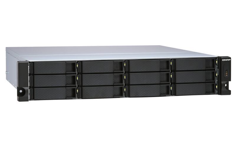 QNAP TL-R1200S-RP contenitore di unità di archiviazione Box esterno HDD/SSD Nero, Grigio 2.5/3.5" [TL-R1200S-RP]