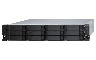 QNAP TL-R1200S-RP contenitore di unità di archiviazione Box esterno HDD/SSD Nero, Grigio 2.5/3.5" [TL-R1200S-RP]