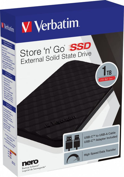 Verbatim SSD Portatile Store 'n' Go USB 3.2 GEN 1 1 TB [53230]