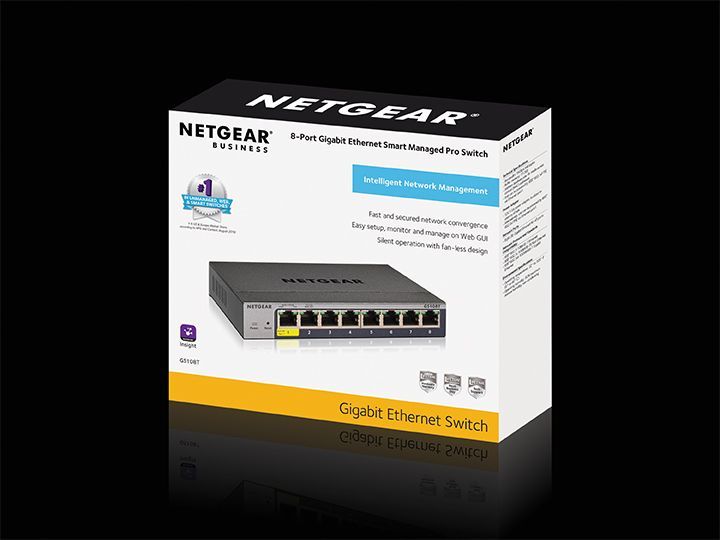 NETGEAR GS108Tv3 Gestito L2 Gigabit Ethernet (10/100/1000) Grigio [GS108T-300PES]