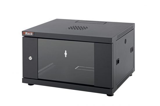 Rack Office Small da parete 9U 550xP600 H.446 Nero [ITR-309211]
