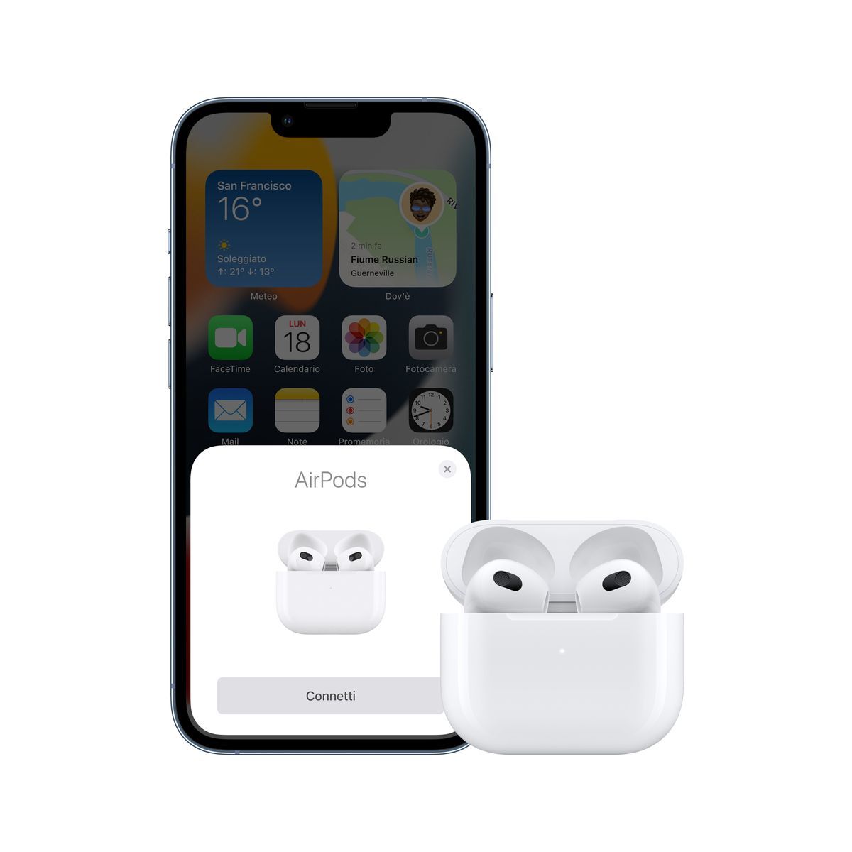 Apple AirPods (terza generazione) con custodia di ricarica MagSafe [MME73TY/A]