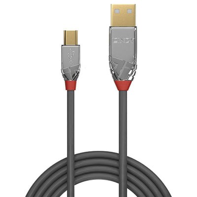 Lindy 36630 cavo USB USB 2.0 0,5 m USB A Mini-USB B 0,48 Gbit/s Grigio [LINDY36630]