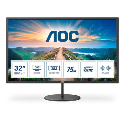 AOC V4 Q32V4 Monitor PC 80 cm (31.5") 2560 x 1440 Pixel 2K Ultra HD LED Nero [Q32V4]
