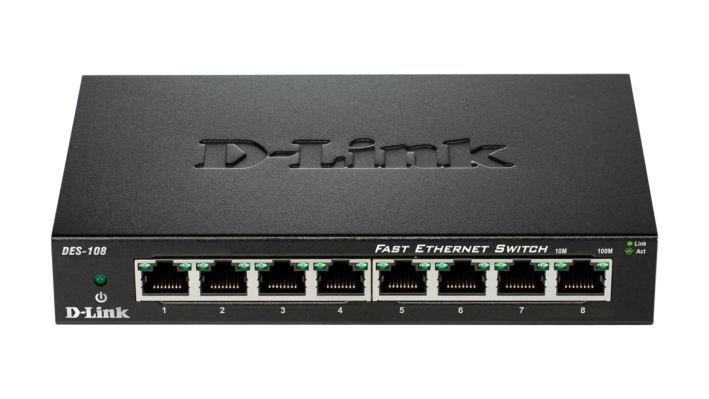 D-Link DES-108 Nero [DES-108/E]
