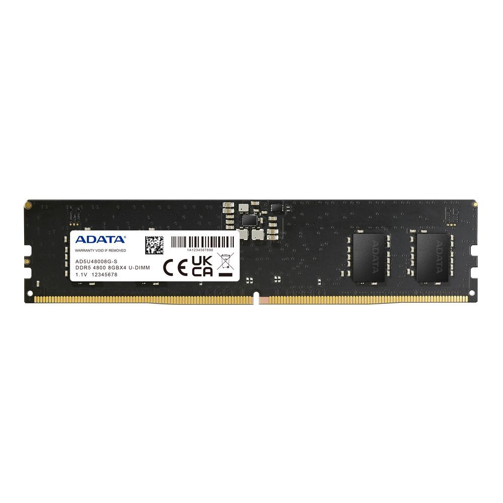 ADATA AD5U48008G-S memoria 8 GB 1 x 8 GB DDR5 4800 MHz Data Integrity Check (verifica integrità dati) [AD5U48008G-S]