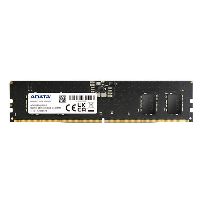 ADATA AD5U48008G-S memoria 8 GB 1 x 8 GB DDR5 4800 MHz Data Integrity Check (verifica integrità dati) [AD5U48008G-S]