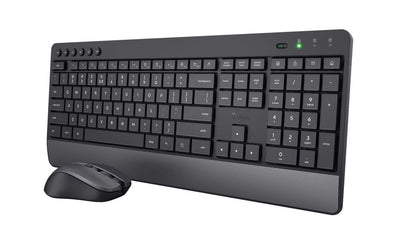 Trust Trezo Tastiera e mouse wireless confortevoli - Nero IT [24530]