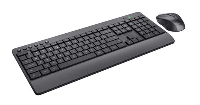 Trust Trezo Tastiera e mouse wireless confortevoli - Nero IT [24530]